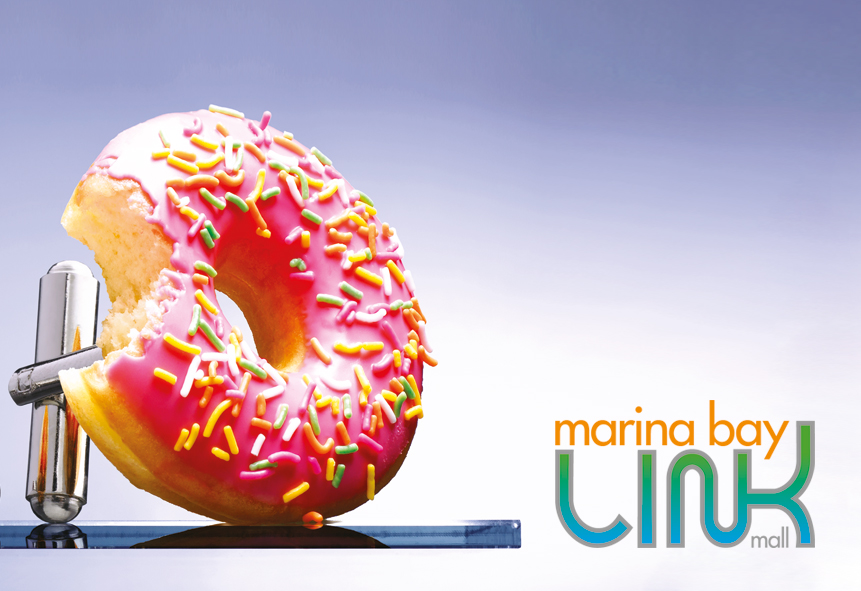 Marina Bay Link Mall Infographics, Shopping & Dining Guide Design