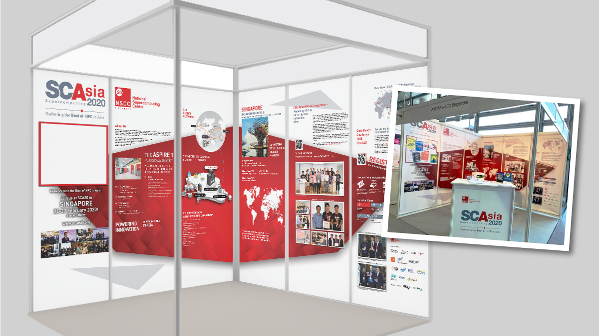 National Supercomputing Centre Singapore (NSCC) SCA2022 Event booth