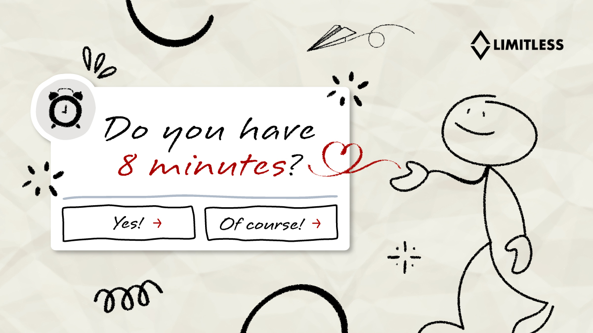 Campaign design highlighting the 8 minutes campaign