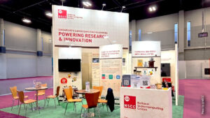 Kopitiam-inspired exhibition booth for NSCC Singapore